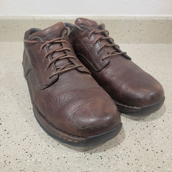 RED WING mens 8704 brown leather work shoe sz 11.5 D - safety toe slip resistant main image 8